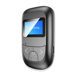Rechargeable 2 in 1 Bluetooth 5.0 Adapter Wireless Audio Transmitter Receiver b - Afbeelding 1 van 12