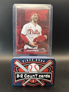 2024 Topps Stadium Club - Bryce Harper #291 Red Foil - Picture 1 of 2
