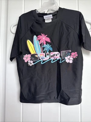 NUEVO NUEVO CON ETIQUETAS Jantzen Traje de Baño Conjunto Rashguard Niñas Talla 8 “SURF” Traje de Baño Dos Piezas Foto 1 de 3