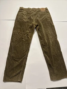 Levis Corduroy Pants Green Mens 38 x 34 - Picture 1 of 5