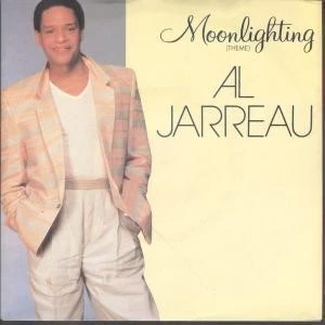Al Jarreau Moonlighting 7" vinyl UK Wea 1987 green injection label design in pic - Image 1 of 3