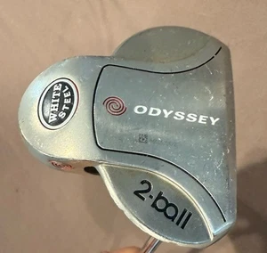 Odyssey White Steel 2 Ball Blade Putter Steel Shaft RH Right Hand - Picture 1 of 6
