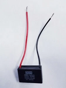 Ceiling Fan Capacitor (1) - 3.5 mfd 3.5 uf - 250V - Wire Cable 50/60HZ 3.5uf - Picture 1 of 1