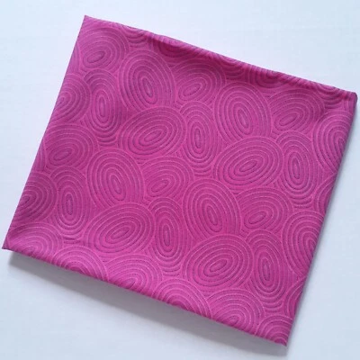 Alsace by Jinny Beyer for RJR Fashion Fabrics Pink Oval Swirl Fabric 1 yard - Image 1 of 4