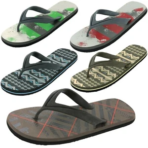 SANDALIA TANGA CHANCLAS IMPRESA BEACH BASICS PARA HOMBRE EE. UU. Mediana (8-9) - Imagen 1 de 6