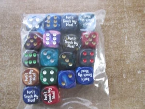 Un RPG D&D nuevo no toques mis dados troquelado 6 caras gurp larp merp pathfinder único - Imagen 1 de 3