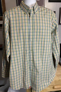 Camisa para hombre T. Harris London manga larga a cuadros botón delantero, talla XL, USADA EN EXCELENTE ESTADO - Imagen 1 de 4
