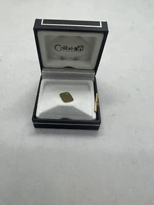 Vintage Colibri of London Gold plated Mens Tie Pin Tac Genuine Diamond Old Stock - Picture 1 of 16