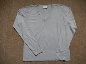 Next Light Mauve V neck plain jumper - long sleeves - size 8 - Picture 1 of 4