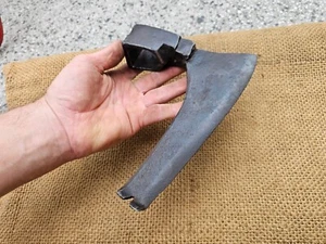ANTIQUE VINTAGE GOOSEWING HEWING CARPENTERS COOPERS SIDE AXE HEAD HAND FORGED - Picture 1 of 15