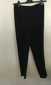 _Luisa Spagnoli Damen Hose Schwarz Seide Eur 42  - Bild 1 von 6