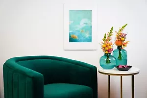 Dekovase / Vase / türkis / klein + groß, Dekovasen Set - 2-teilig - Bild 1 von 3