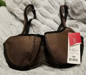 34E - Sexy Plus Size Balconette Bra ROSME Lace Lingerie KAMILA Black - Picture 1 of 4