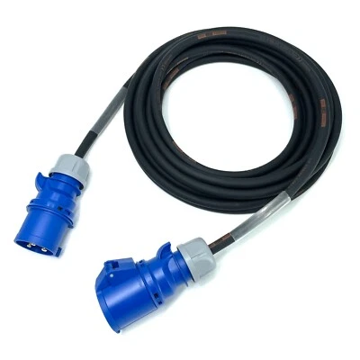 32Amp 240V IP44 3 Pin Extension Lead 6mm² Heavy Duty Industrial Rubber Cable HO7 - Image 1 of 4