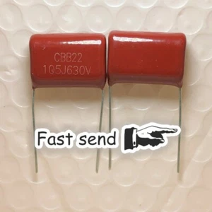 Condensador de película metalizada 100 un. CBB 105J 630V 1uF 1000nF P=20MM - Imagen 1 de 1