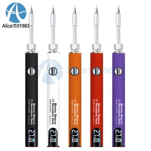 Portable Welding USB Soldering Iron Pen Kit 510 Interface With Display 650mah - Picture 1 of 34