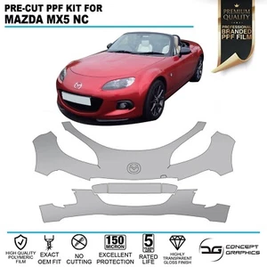 Front Bumper Stone Chip Guard PPF Kit Paint Protection Film For Mazda MX5 NC - Picture 1 of 3
