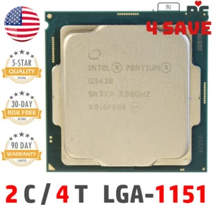 7th Gen Intel Pentium G5420 CPU 3.80GHz 4MB LGA-1151 Coffee Lake SR3XA SR3YH - Picture 1 of 1