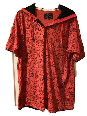 Quilted Giraffe Hoodie T Shirt Red Size xl - Image 1 of 3