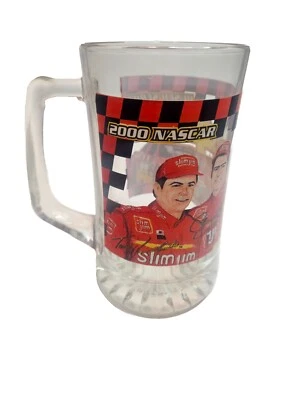 2000 Nascar Busch Series #44 Slim Jim Racing Team Large Glass Stein Mug 24 oz - Image 1 of 4