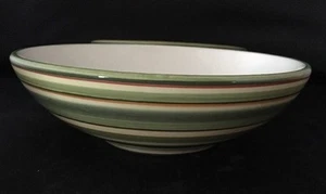 Soup Cereal Dessert Bowls Dansk Lime Twist 7 1/4" Set Of 2 Hand Painted - Picture 1 of 6