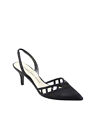 Adrianna Papell Women&#39;s Gloria Pointed Toe Singback Heels Black Size 7.5