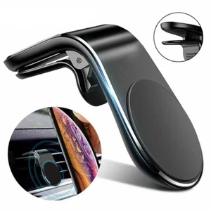 Car Interior Air Outlet L Bracket Fixed Clamp Magnet Phone Bracket Accessories - Picture 1 of 16
