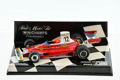 F1 FERRARI 312T #12 Niki Lauda World Champion 1975 1/43 MINICHAMPS - Immagine 1 di 4
