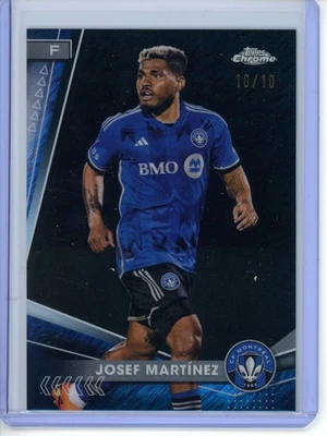 2024 Topps Chrome MLS #63 Josef Martinez Black 10/10 - CF Montreal - Image 1 of 2