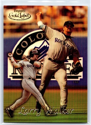 LARRY WALKER 1999 Topps Gold Label Class 1 HOF Colorado Rockies Card #45 - Image 1 of 2