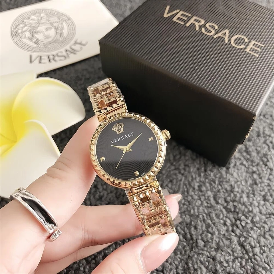 Versace кварцевые часы-сплав браслет-циферблат маленький стиль 28 мм с коробкой (бесплатный налог) - Изображение 1 из 4