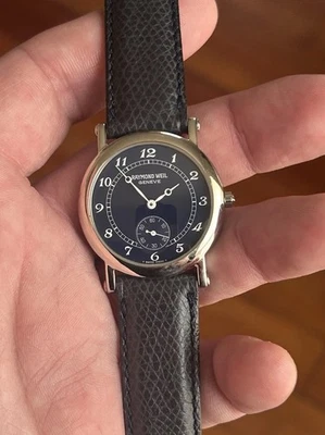 😍 ¡LISTO PARA USAR! Reloj de cuarzo suizo Neo vintage años 90 RAYMOND WEIL Calatrava casi nuevo Foto 1 de 4