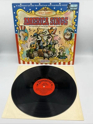 Disneyland America Sings 1974 LP w/ Burl Ives Record 3812 NM w/ Complete Book - Image 1 of 4