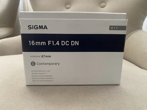 *Mint* Sigma 16mm F1.4 DC DN 2 Years Warranty Prime Lens for Sony E Mount - Picture 1 of 13