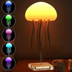 Jellyfish Mood Lamp LED Night Light Portable Decorations Smart Table Lamp - Picture 1 of 24