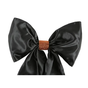 50 Orange Rhinestone Bow Covers - 8 Row - wedding chair sash reusable - Picture 1 of 5