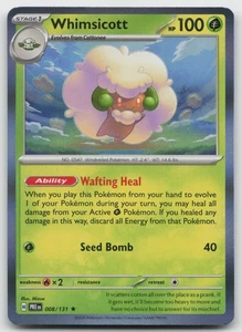 Whimsicott Rare SV05: Temporal Forces 015/162 NM - Picture 1 of 2