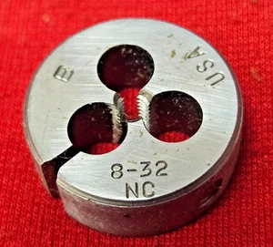 Threadwell 8-32 NF HSS 1" OD Round Split Die USA MADE! New Old Stock - Picture 1 of 6