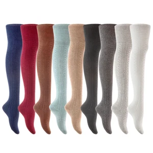 Women's Big Girl 3 Pairs Fashion Thigh High Over the Knee Cotton Socks JMYP1025 - Picture 1 of 20