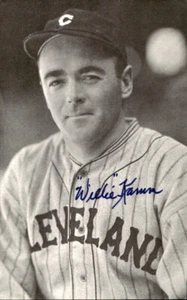 Postal firmada por Willie Kamm Indians d. 1988 3x5 178501 - Imagen 1 de 1