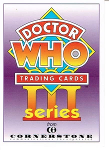 DOCTOR WHO CORNERSTONE SERIES 3 PROMOTIONAL CARD C1 - Picture 1 of 1