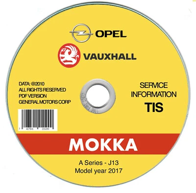 Opel Mokka, I serie J13 (2017-2019) manuale officina workshop manual - Immagine 1 di 4