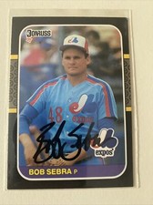 1987 Donruss Bob Sebra Autograph Card Montreal Expos