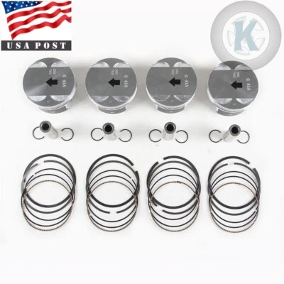Kit de pistones y anillos de 2,4 L aptos para Chevrolet Cobalt Malibu Pontiac G6 Saturn Aura Foto 1 de 4