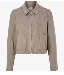 Damen Jacke, s.Oliver BLACK LABEL, Gr. 34, grau, Samtoptik, NEU und ungetragen! - Bild 1 von 12