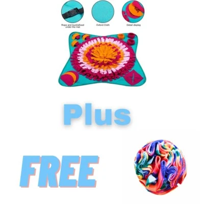 Washable Pet Dog Snuffle Mat Puppy Slow Feeding Interactive Training Foraging  - Image 1 of 4