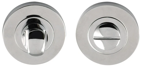 Bathroom Thumbturn & Release for WC/Toilet/Bathroom Door Lock In Polished Chrome - Image 1 of 1