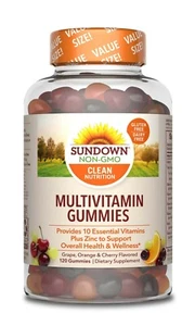 Sundown Naturals Adult Multivitamin, 120 Gummies W/ Vitamin D3. - Picture 1 of 5