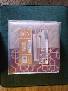 NEW Maytex Reversible 3 Piece Smart Cover Tan/Brown/Burgundy/Red  NEW! CHRISTMAS - Picture 1 of 3