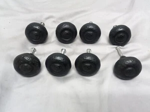 8 Hickory Hardware Gusseisen Schubladenschrank runde Zugknöpfe rustikale Griffe - Bild 1 von 9